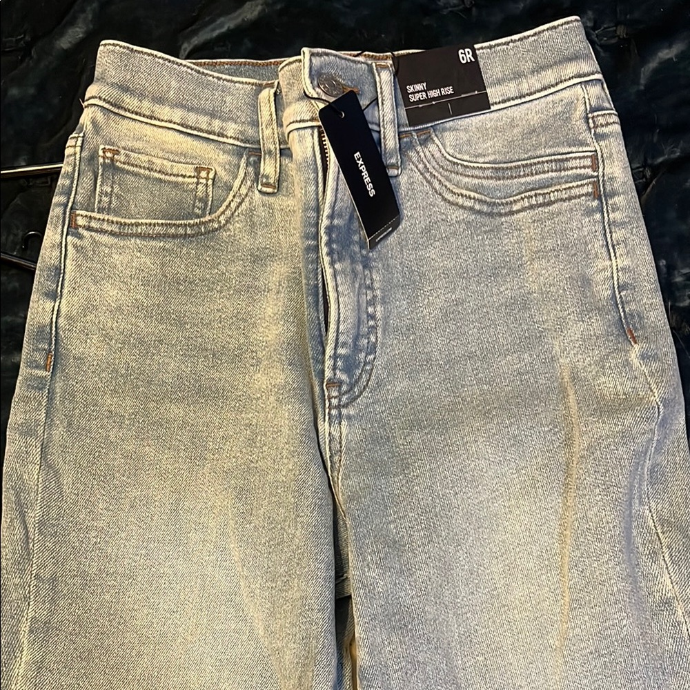 Express Super Skinny High Rise Jeans